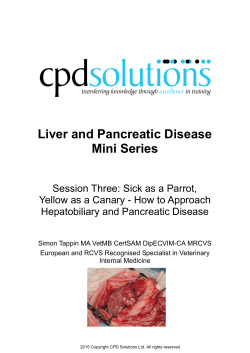 Liver and Pancreatic Disease Mini Series