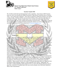 Mission Viejo High School Model United Nations 33rd Annual