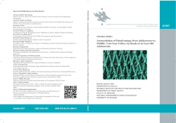 Accumulation of disadvantage from adolescence to midlife