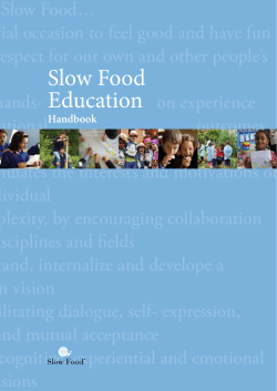 Slow Food Education - Slow Food International