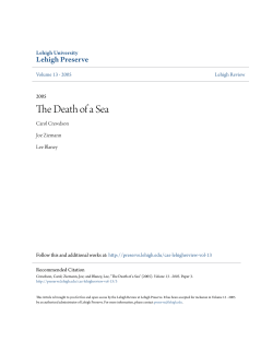 The Death of a Sea - Lehigh Preserve