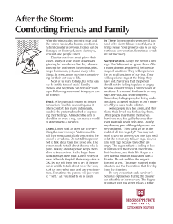 IS1793 After the Storm: Comforting Friends and Family