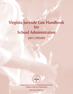 JUVENILE LAW HANDBOOK