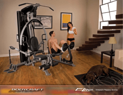 Bodycraft Elite Home Gym Brochure