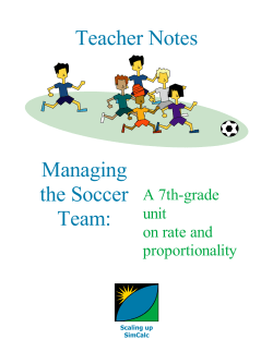 Teacher Guide - SimCalc