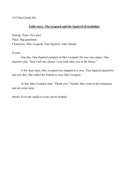 Setting: Time: Two days Place: Big grassland Characters