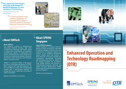 Enhanced Operation and Technology Roadmapping (OTR)