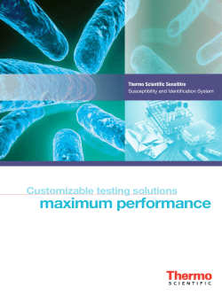 Sensititre Susceptibility and Identification System