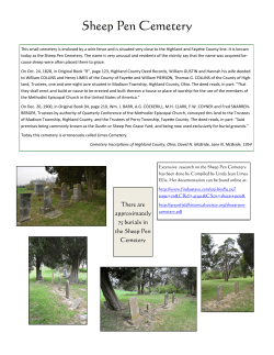 Sheep Pen Cemetery - Greenfield Historical Society