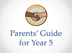 Parents` Guide Year 5