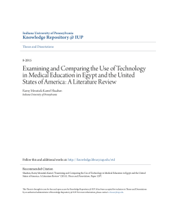 Examining and Comparing the Use of Technology in Medical