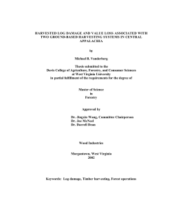 HARVESTED LOG DAMAGE AND VALUE LOSS ASSOCIATED