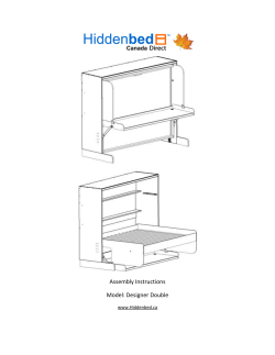 Double Hiddenbed Instructions