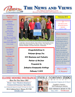 February 2012 Newsletter - Benson Chamber of Commerce