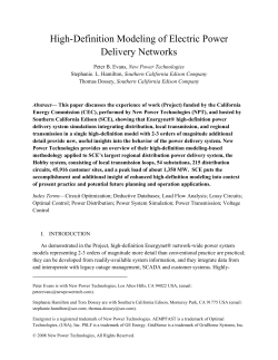 High-Definition Modeling of Electric Power Delivery Networks