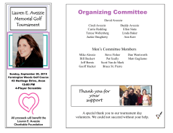 2015 Sponsor and Volunteer Thank You
