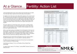 Fertility Action List