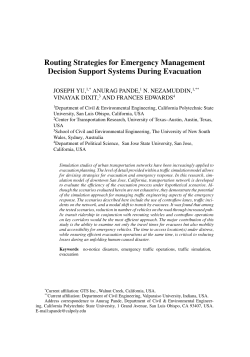 Routing Strategies for Emergency Management Decision Support