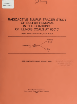 Radioactive sulfur tracer study of sulfur removal