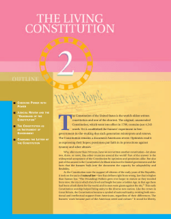 The Constitution of the United States is the world`s oldest written
