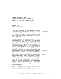 eight reasons why doctors fear the elderly