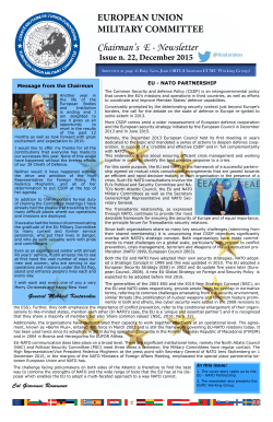 Newsletter December 2015 - EEAS