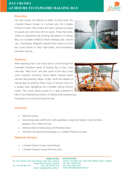 4.5 HOURS TO EXPLORE HALONG BAY