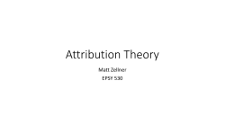 Attribution Theory