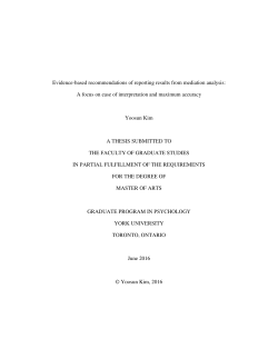 Evidence-based recommendations of reporting results