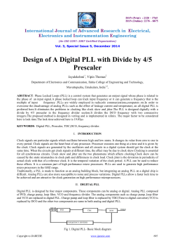 Design of A Digital PLL with Divide by 4/5 Prescaler