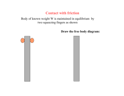 Contact with Friction
