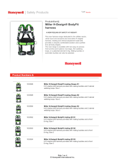 Miller H-Design&reg; BodyFit harness