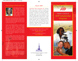 ADP Scholarship Program Brochure