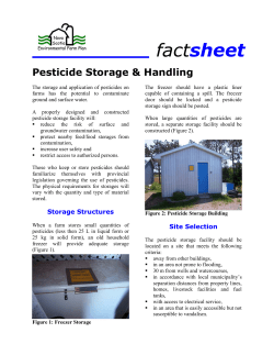 Pesticide Storage and Handling