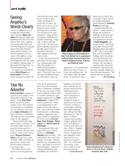 Seeing Angelou`s Words Clearly `Use No Adverbs`