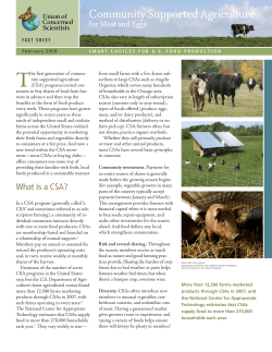 Community Supported Agriculture for Meat and Eggs