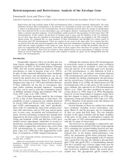 Retrotransposons and Retroviruses