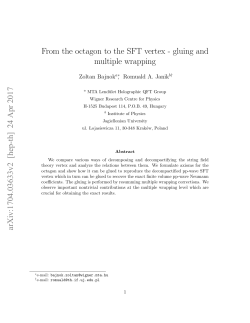From the octagon to the SFT vertex