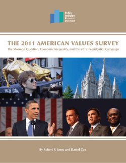 The Mormon Question, Economic Inequality, and the 2012