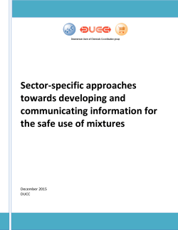 Sector-specific approaches towards developing and
