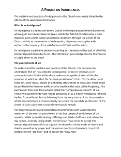 A Primer on Indulgences