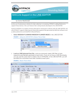 MAVLink Support in the LINE EDITOR
