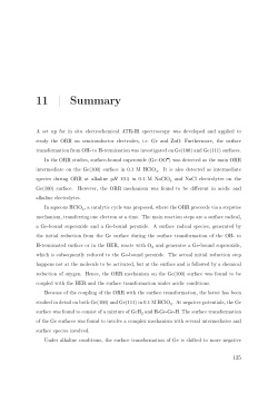 Investigation of electrochemical oxygen reduction on semiconductor