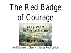 The Red Badge of Courage - Hyde Park Middle School
