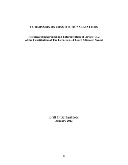 Historical Background and Interpretation of Article VI.2 of the