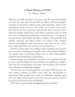 A short History of PTSD