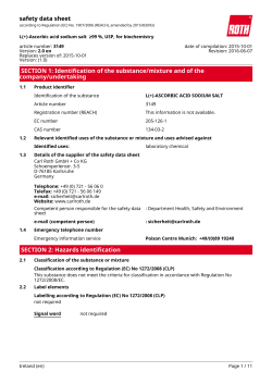 Safety Data Sheet: L(+)-ASCORBIC ACID SODIUM SALT