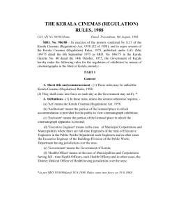 the kerala cinemas (regulation)