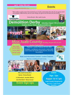 Event Sign ups - Juab County Fair