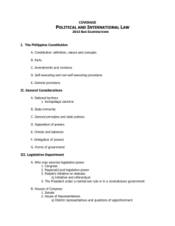 Political Law - Supreme Court of the Philippines